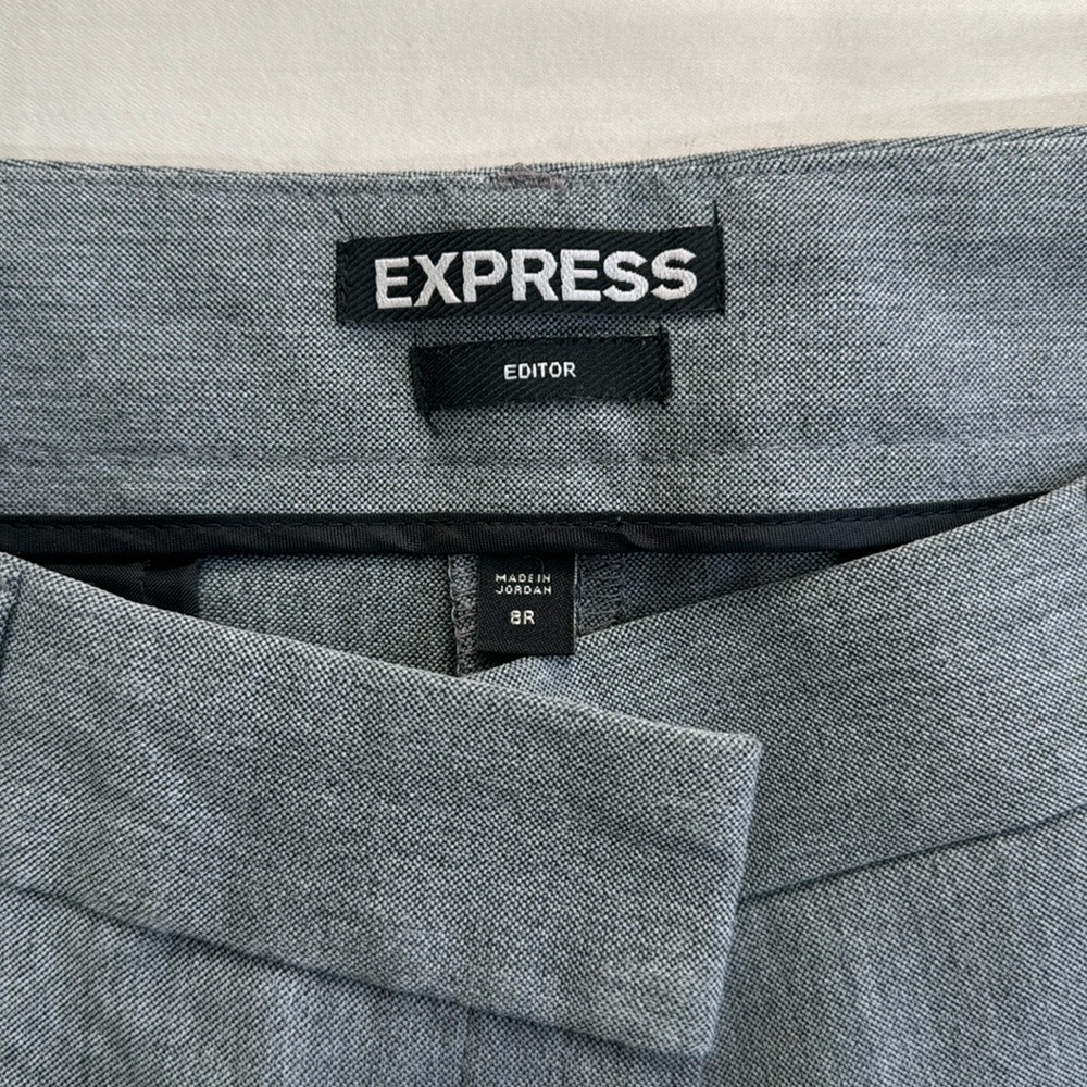 Express editor pants grey size 8R